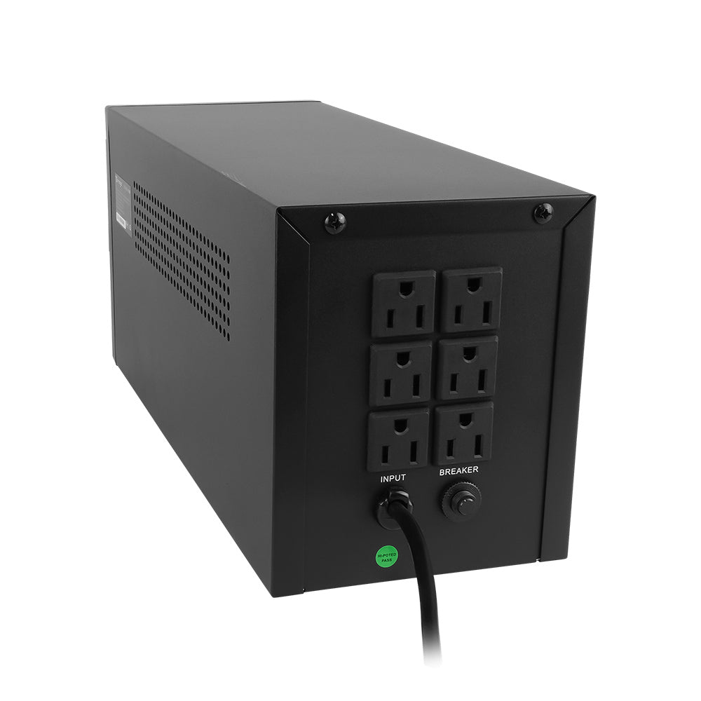 Vorago UPS-500 sistema de alimentación ininterrumpida (UPS) Línea interactiva 1.5 kVA 900 W, Sine/Square, 145 V