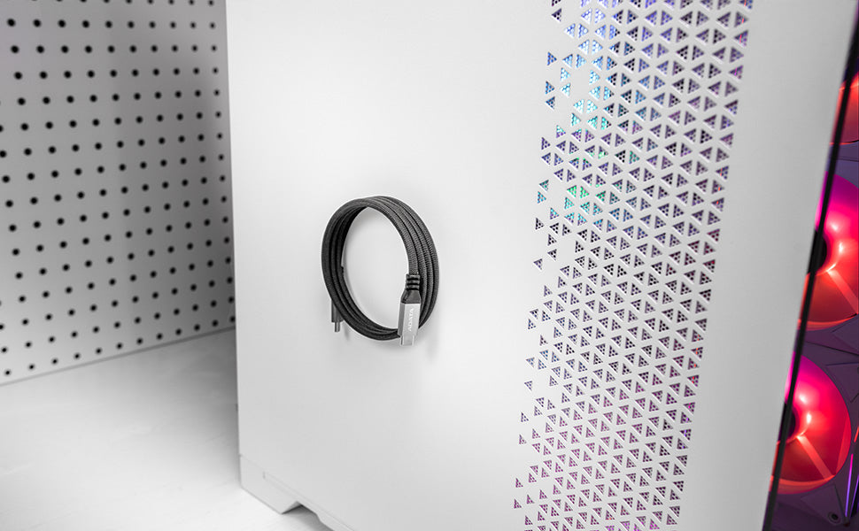 ADATA CABLE TIPO C A TIPO C 1M CUBIERTA DE NYLON, MAGNÉTIZADO 10GBPS 100W TRANNFIERE AUDIO Y VIDEO 4K UHD NEGRO