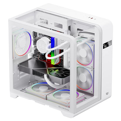 Chasis Gaming ACTECK Curve 6400 con 4 Ventiladores LED RGB, USB 3.0 y Soporte ATX