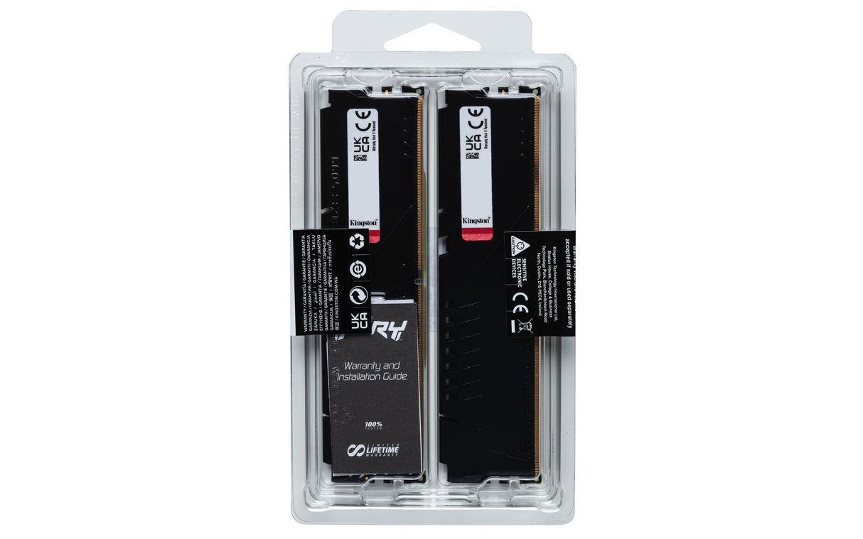 Kingston Technology 32GB 5600MT/s DDR5 CL36 DIMM (Kit de 2) FURY Beast Black Memoria RAM Si 36 32 GB 2 x 16 GB