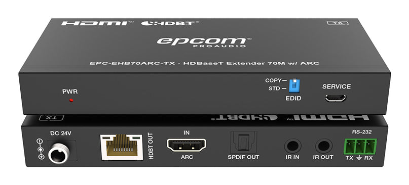 Epcom EPC-EHB150U2 Transmisor y receptor de señales AV Negro