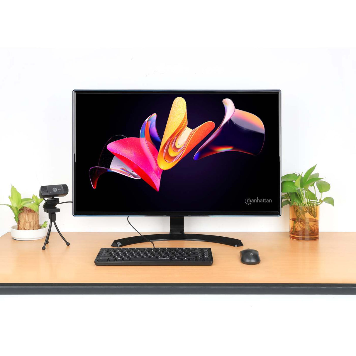 Manhattan 180702 Teclado Oficina Alámbrico USB Interruptor de membrana