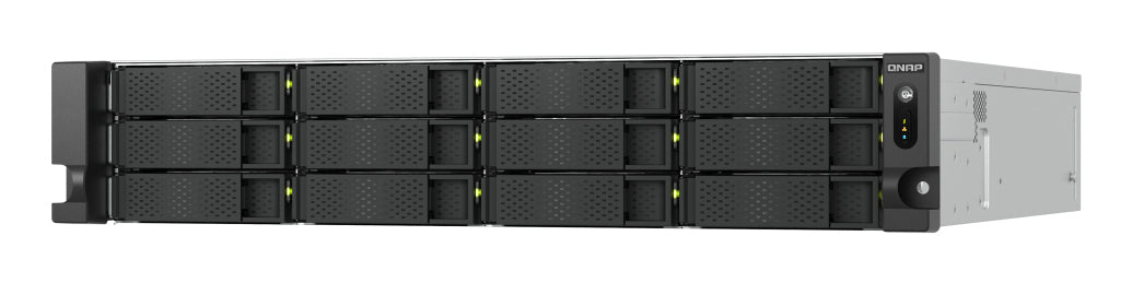 QNAP TS-h1277AXU-RP NAS Bastidor (2U) AMD Ryzen™ 7 32 GB DDR5 0 TB QNAP QTS Aluminio, Negro
