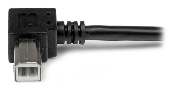 StarTech.com Cable Adaptador USB de 1m para Impresora Acodado - 1x USB A Macho - 1x USB B Macho en Ángulo Derecho