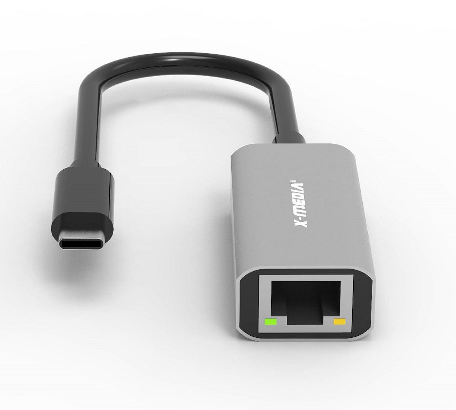 X-Media XM-UE3000C tarjeta de red Ethernet 1000 Mbit/s, Alámbrico, USB, Negro
