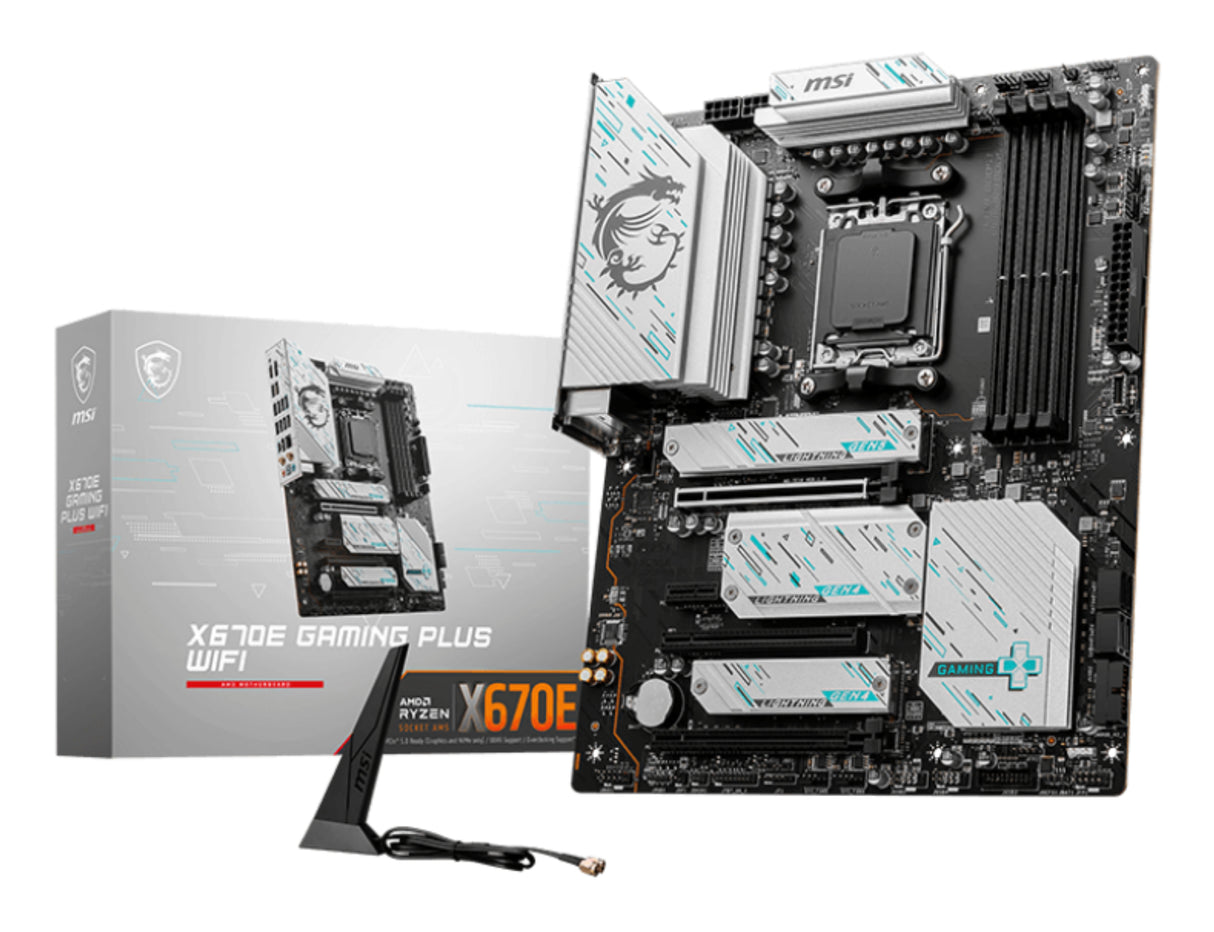 MSI X670E GAMING PLUS WIFI placas base AMD Zócalo AM5 DDR5-SDRAM 4
