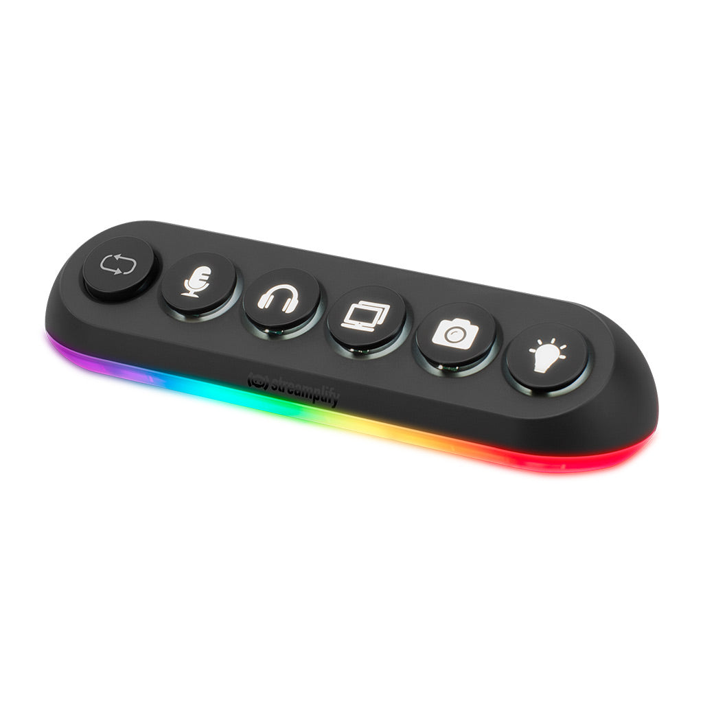 Hub USB Streamplify Deck 5, 4 x USB 3.0, 1 x USB 2.0, RGB, 12V, Negro