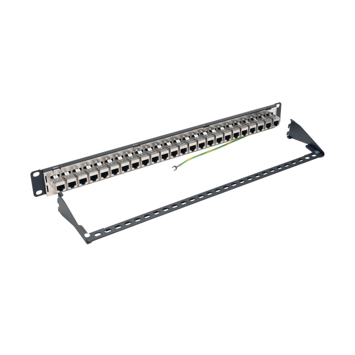 Tripp Lite N254-024-SH-6A Panel de Conexiones de Alimentación Cat6a, Ethernet RJ45, Blindado STP de