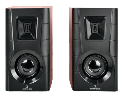Perfect Choice PC-112686 altavoz Negro, Madera Alámbrico 10 W, 50 - 20000 Hz, 4 Ohmio
