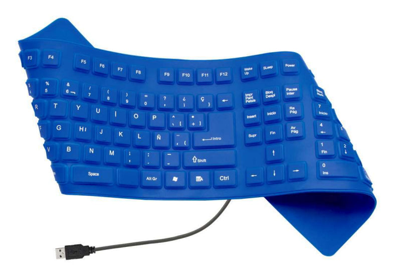 Greenleaf 18-8338BL teclado Universal USB Azul, Tamaño completo (100%), Alámbrico