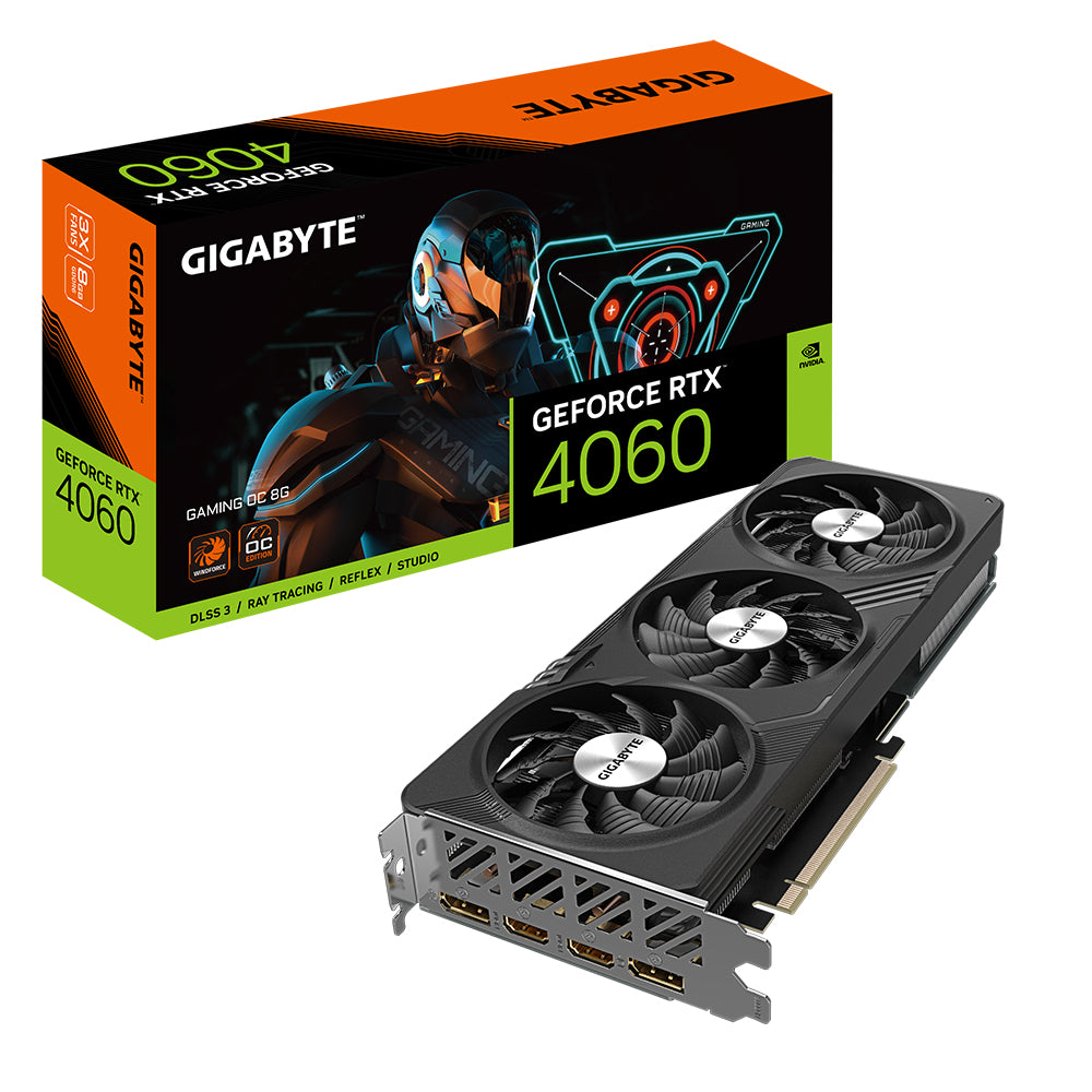 GIGABYTE GeForce RTX 4060 GAMING OC 8G tarjetas gráficas Si 3072 NVIDIA GeForce RTX 4060