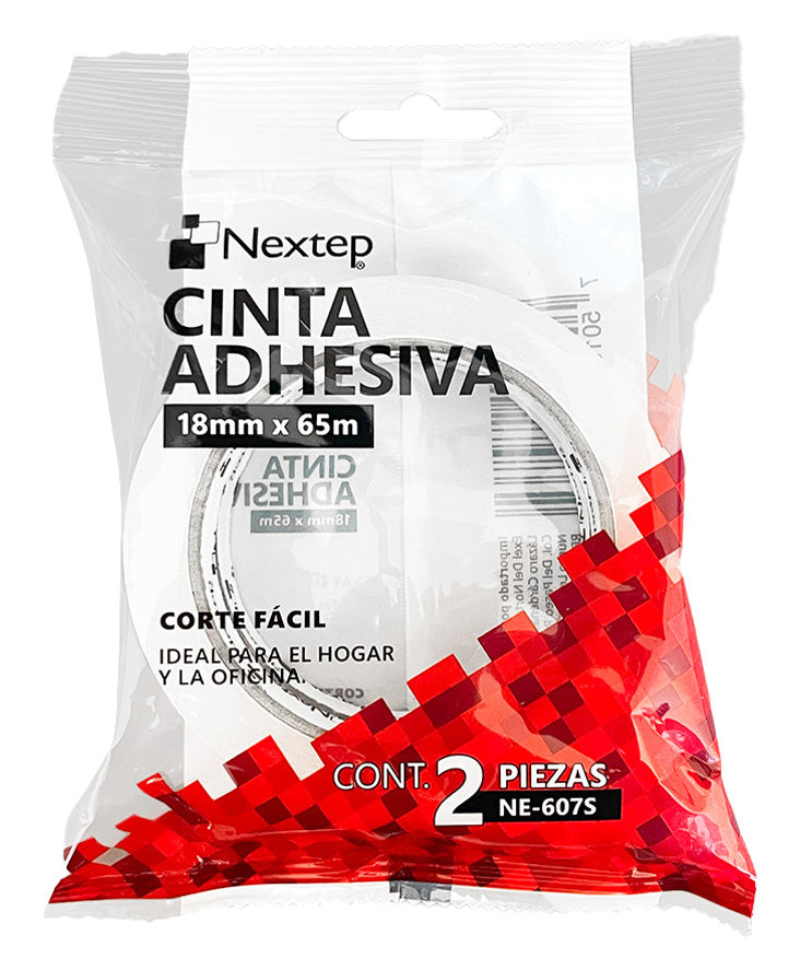 Nextep Soluciones Cinta Adhesiva NE-607S, 25mm x 50m, Alta Resistencia