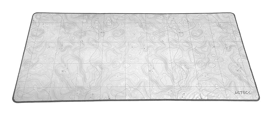 Acteck MT494T protector de escritorio Tela, Caucho Blanco, 800 mm, 350 mm