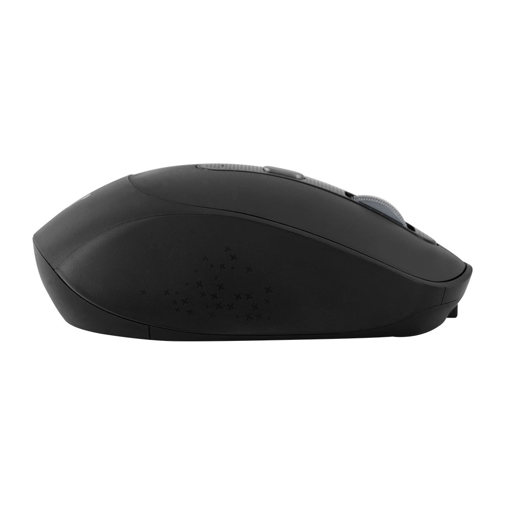 Vorago MO-450 ratón Oficina Diestro Bluetooth + USB Type-A Óptico 1600 DPI, Negro