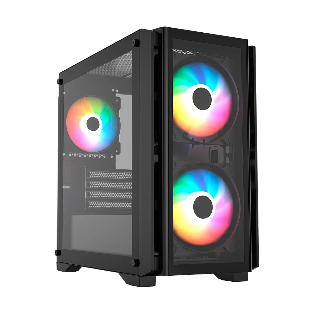 Balam Rush Carbono Crystal 4000C Mini Tower Negro