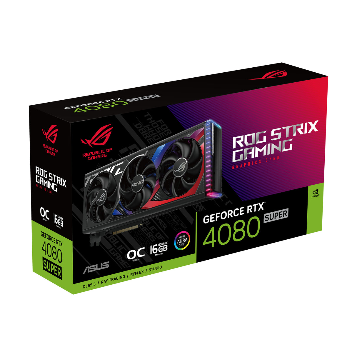ASUS ROG-STRIX-RTX4080S-O16G-GAMING tarjetas gráficas Si 10420 NVIDIA GeForce RTX 4080 SUPER