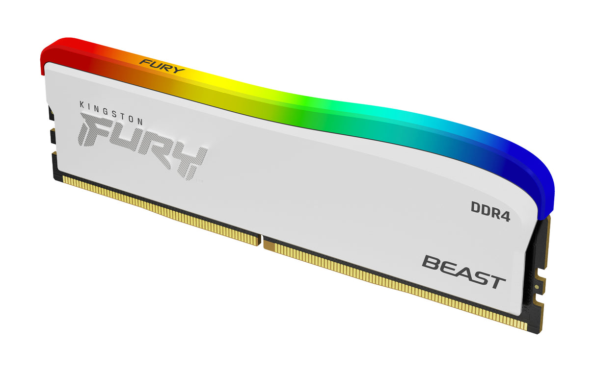 Kingston Technology 8GB 3600MT/s DDR4 CL17 DIMM FURY Beast blanco RGB SE Memoria RAM 17 8 GB 1 x 8 GB DDR4