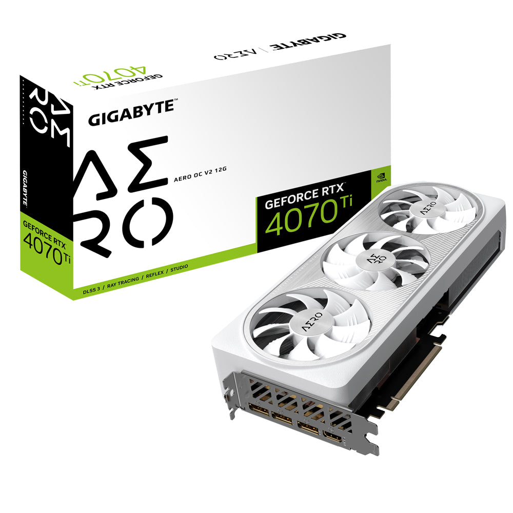 GIGABYTE GeForce RTX 4070 Ti AERO OC V2 12G tarjetas gráficas Si 7680 NVIDIA GeForce RTX 4070 Ti