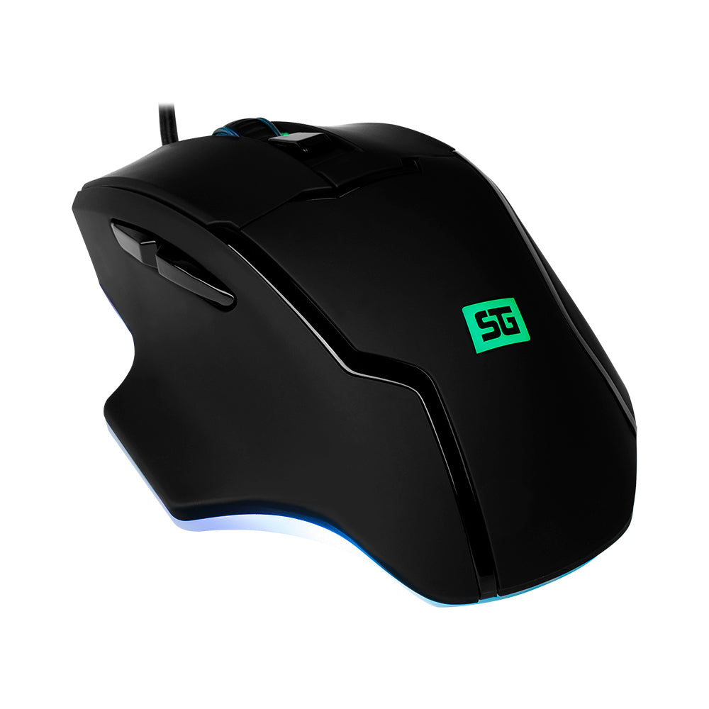Vorago MO-504 ratón Juego Diestro USB tipo A Óptico 6400 DPI, Negro | Ratones