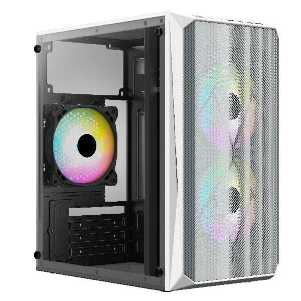 Acteck Doom GI630 Micro Tower Blanco 500 W, Micro ATX, Mini-ATX, Metal
