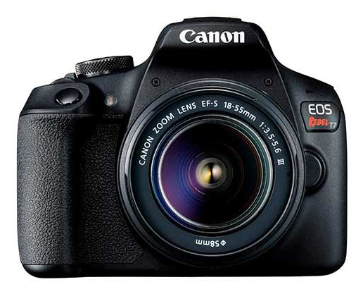 Canon EOS Rebel T7 EF-S 18-55mm IS II Kit Juego de cámara SLR 24.1 MP CMOS 6000 x 4000 Pixeles Negro, Full HD, 485 g