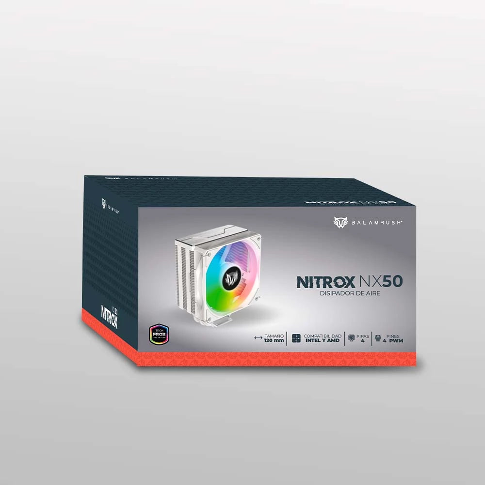 Balam Rush Nitrox NX50W Procesador Ventilador 12 cm Blanco 1 pieza(s)