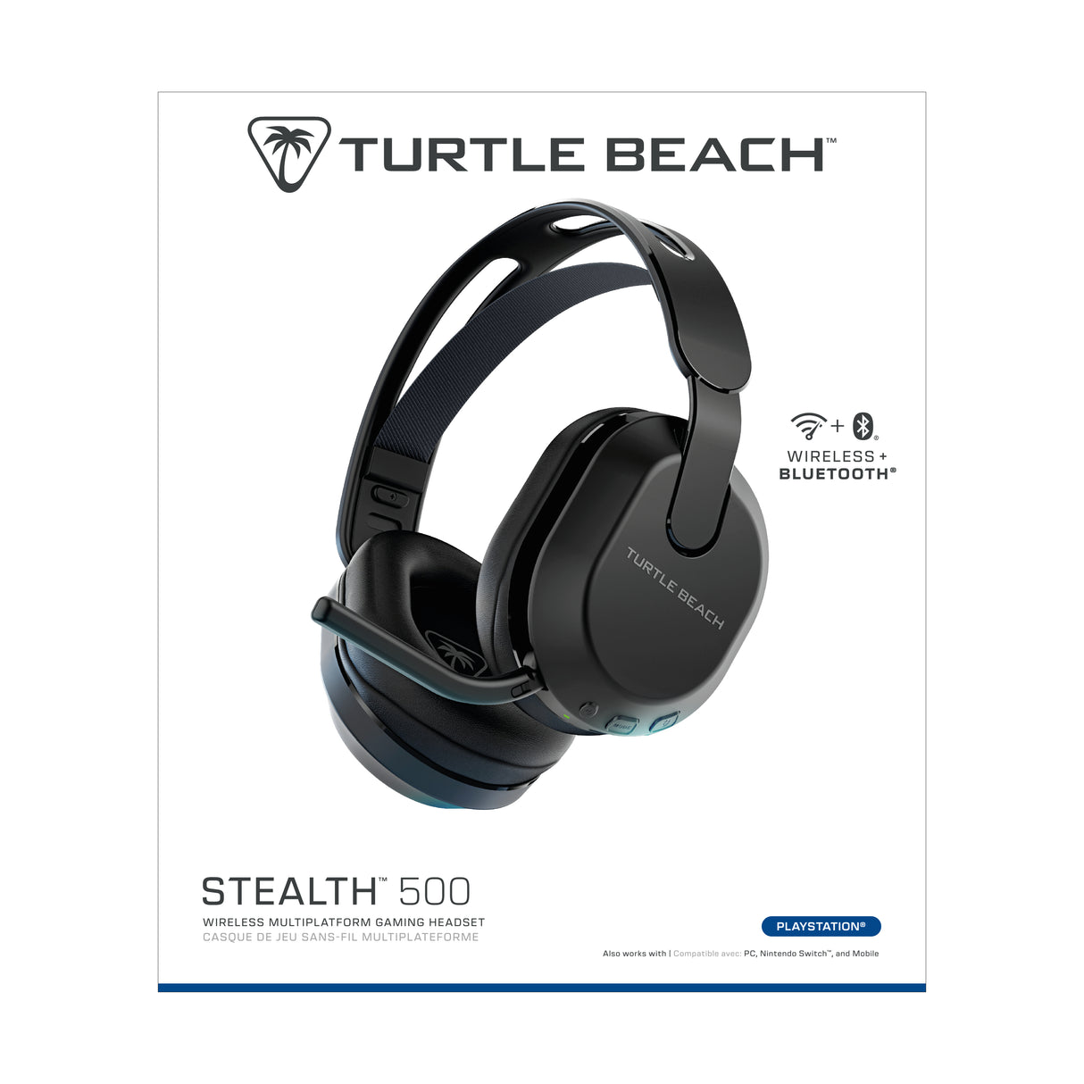 Audífonos Turtle Beach EarForce Stealth 500 Gen 3 Diadema Inalámbricos BT 5.2+2.4GHz PlayStation Negro