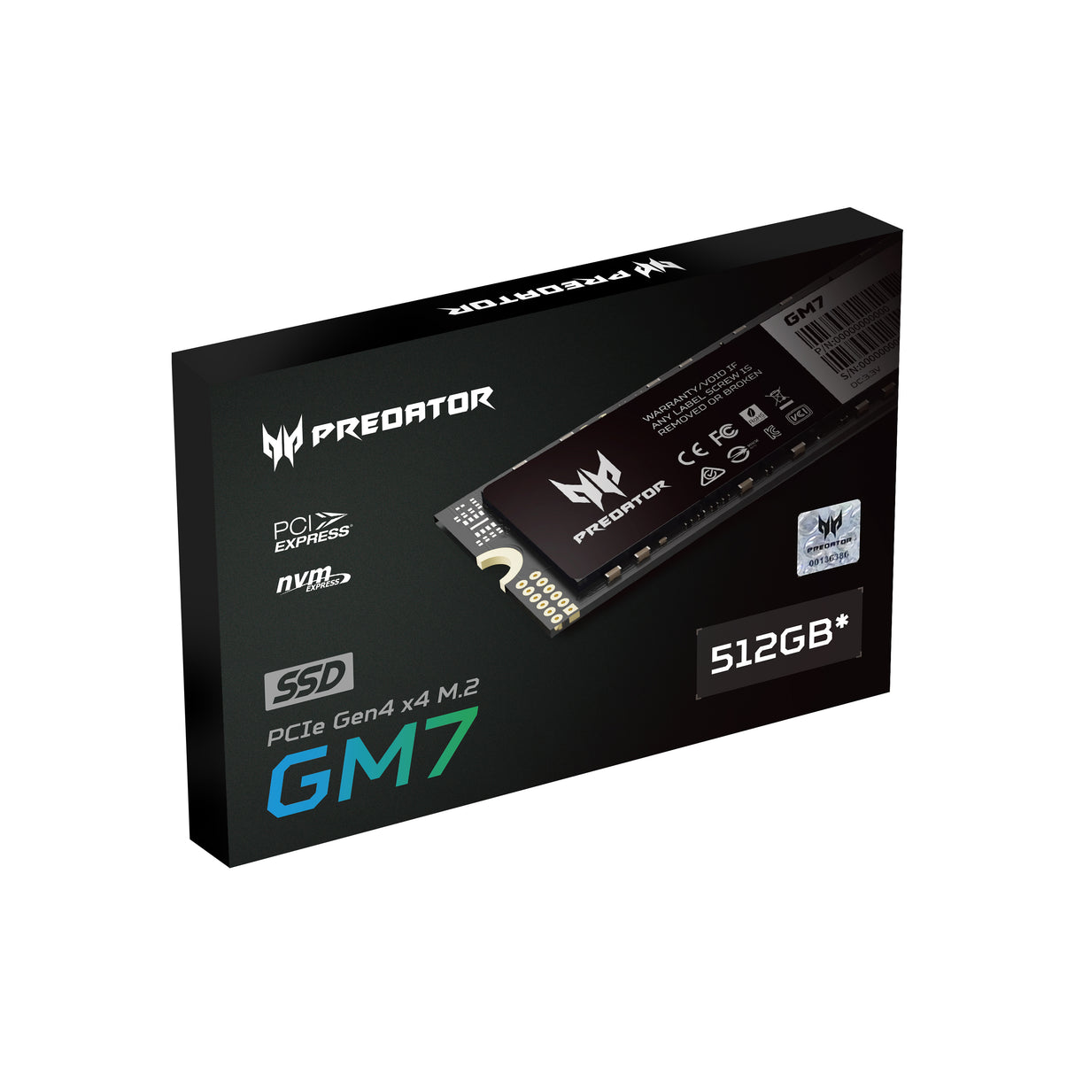 Predator Predator GM7-512GB unidades internas de estado sólido 2.0 512 GB M.2 PCI Express 4.0