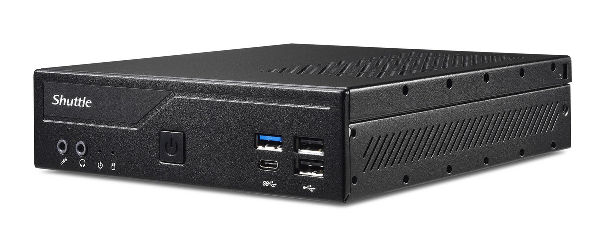 Shuttle DH610S PC/estación de trabajo barebone PC delgado Negro Intel H610 Intel UHD Graphics 700 Windows 10/11 64 bit O.S, Linux 120 W