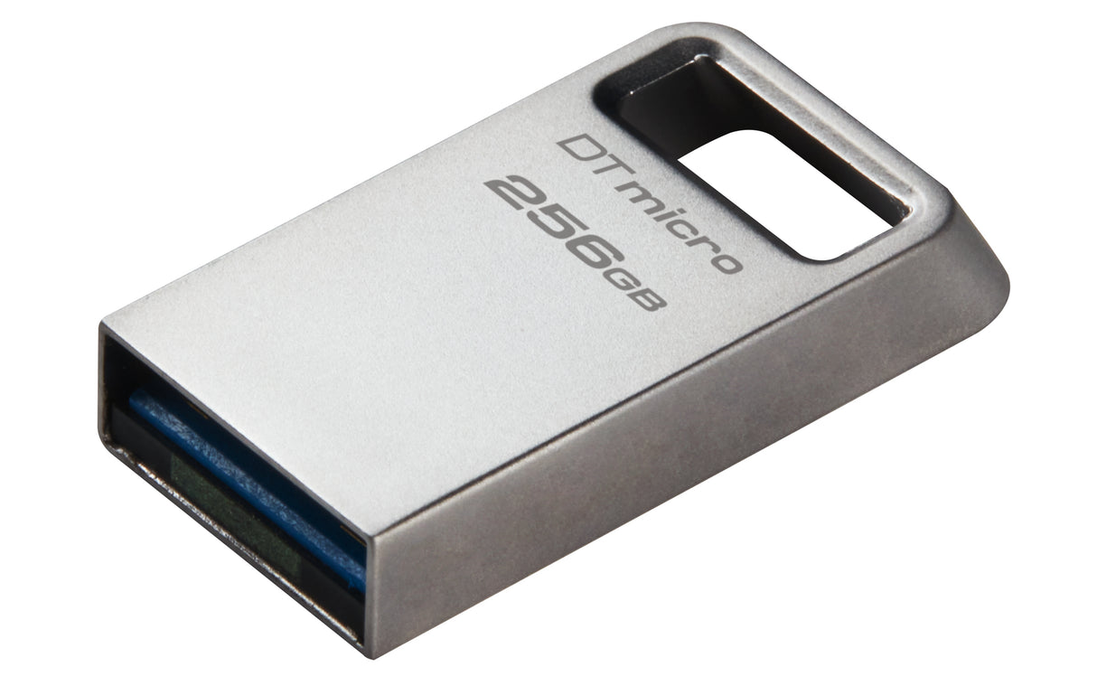 Kingston Technology 256GB DataTraveler Micro 200MB/s Metal USB 3.2 Gen 1 Memoria Flash 256 GB USB tipo A 3.2 Gen 1 (3.1