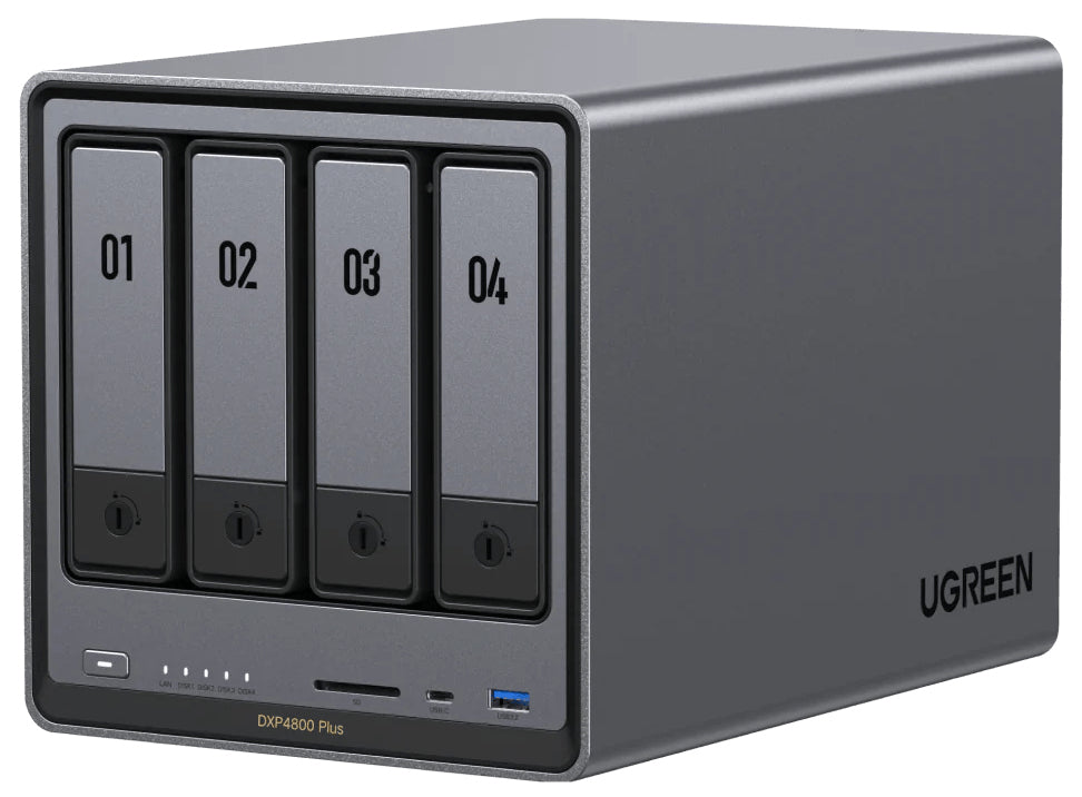 Ugreen NASync DXP4800 Plus NAS Escritorio Intel® Pentium® 8 GB DDR5 UGOS Pro Negro