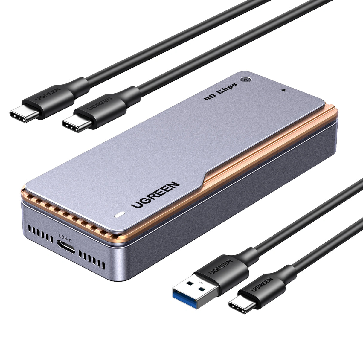 Ugreen CM642 Caja externa para unidad de estado sólido (SSD) Aluminio M.2