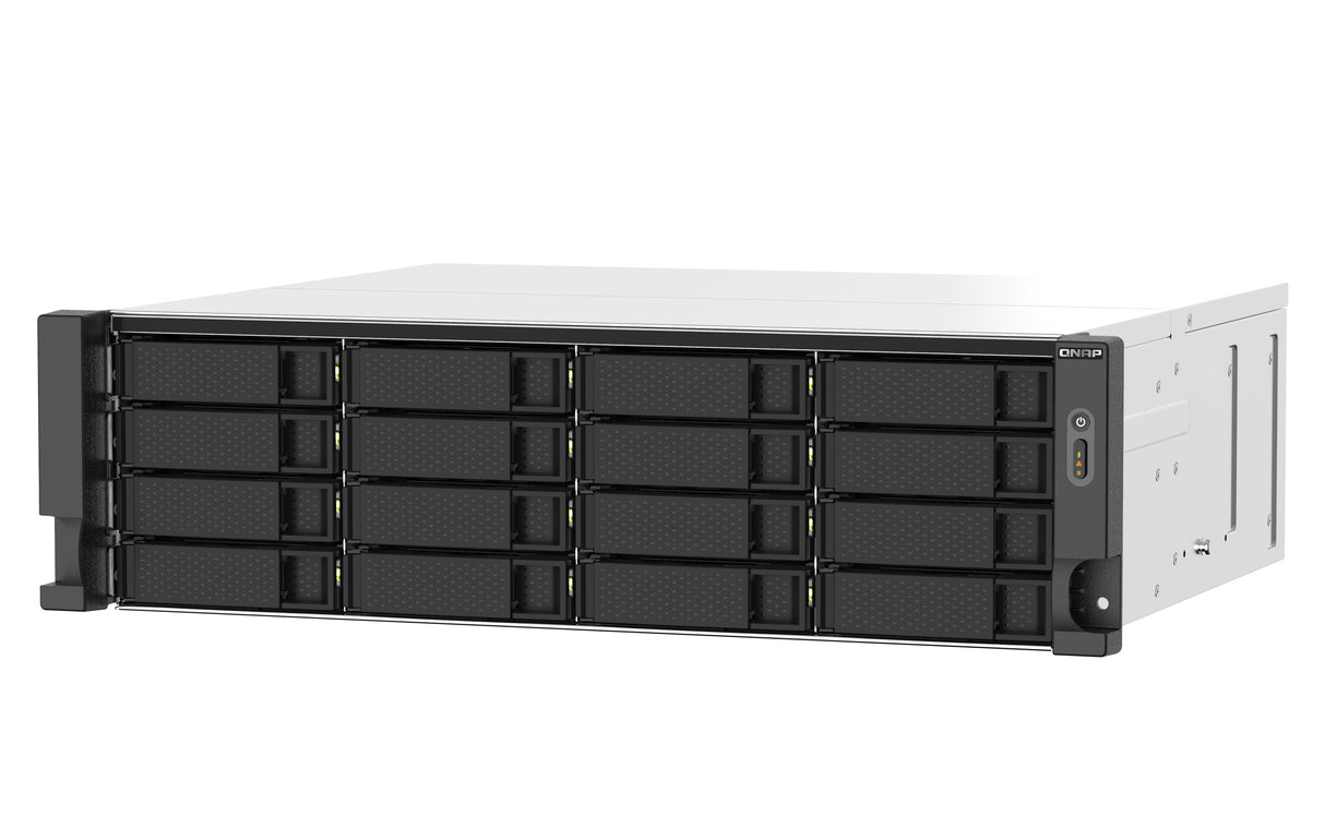 QNAP TS-1673AU-RP-16G servidor NAS o de almacenamiento Bastidor (3U) Ryzen Embedded V1500B 16 GB DDR4 0 TB QNAP QTS Negro, Gris