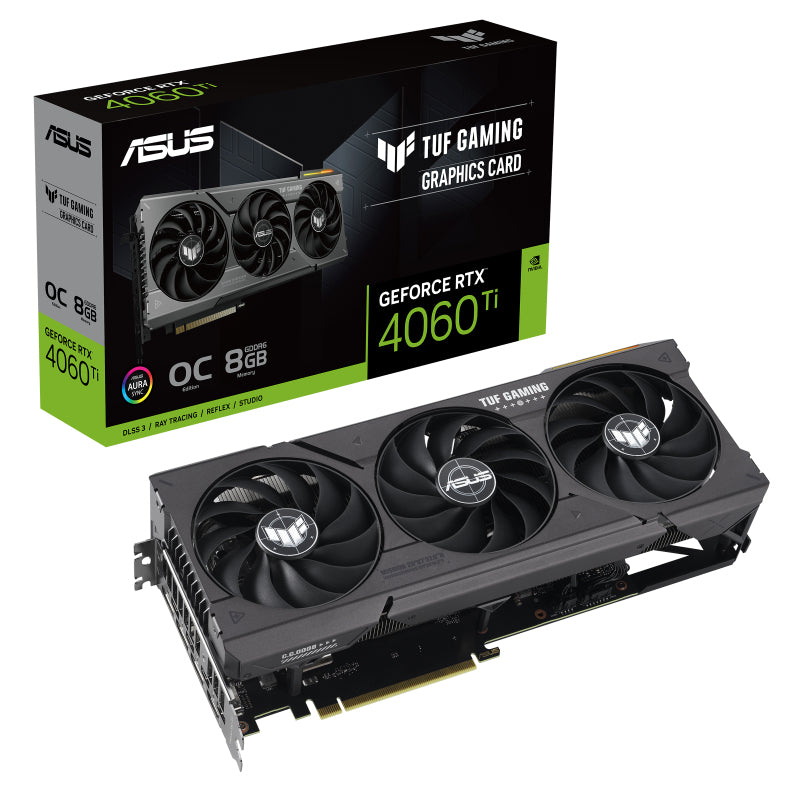 ASUS TUF Gaming TUF-RTX4060TI-O8G-GAMING tarjetas gráficas Si 4352 NVIDIA GeForce RTX 4060 Ti