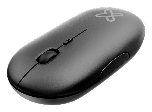 Klip Xtreme SlimSurfer ratón Viajes Ambidiestro RF inalámbrico Óptico 1600 DPI, Negro