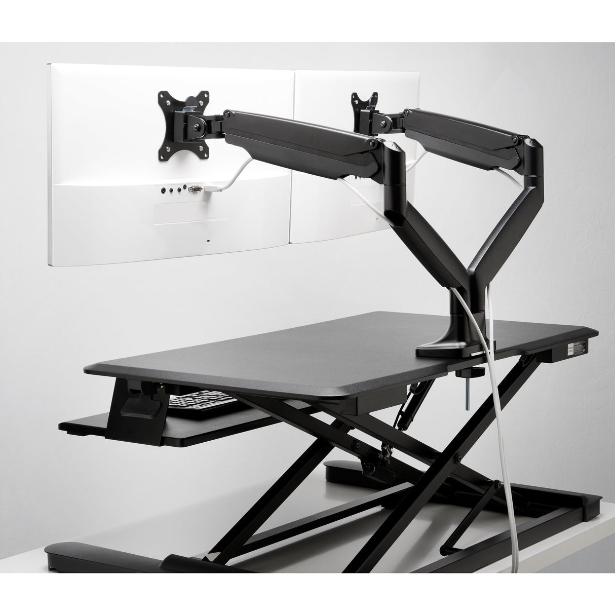 Kensington Brazo SmartFit de altura ajustable con un toque para dos monitores Soportes para monitores 2 9 kg Si