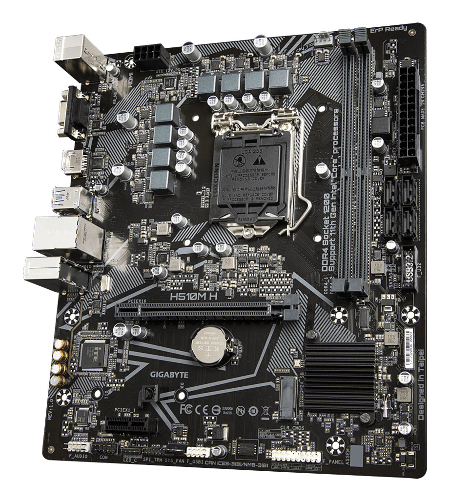 GIGABYTE H510M H placas base Intel LGA 1200 (Socket H5) LGA 1200 (Socket H5) DDR4-SDRAM