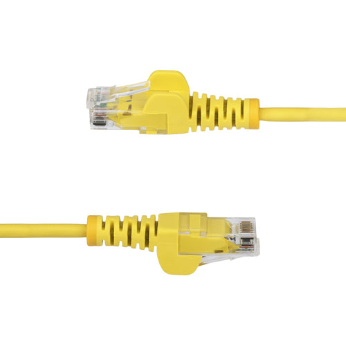 StarTech.com Cable de Red Ethernet CAT6 Delgado sin Enganches Amarillo de 15m - Cable RJ45 Snagless Slim 28AWG - Alambre
