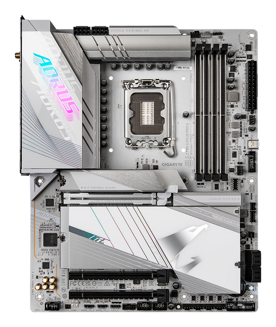 GIGABYTE Z790 AORUS PRO X Placa base - Soporta CPUs Intel de 14ª generación, VRM de 18+1+2 fases, hasta 8266MHz DDR5 (OC), 1xPCIe 5.0 + 4xPCIe 4.0 M.2, Wi-Fi 7, LAN de 5GbE, USB 3.2 Gen 2x2 placas base Intel LGA 1700 1 LGA 1700