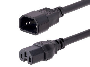 Extensión de cable de alimentación StarTech C14 a C15, 3m, 125V, 14 AWG, Alta Capacidad