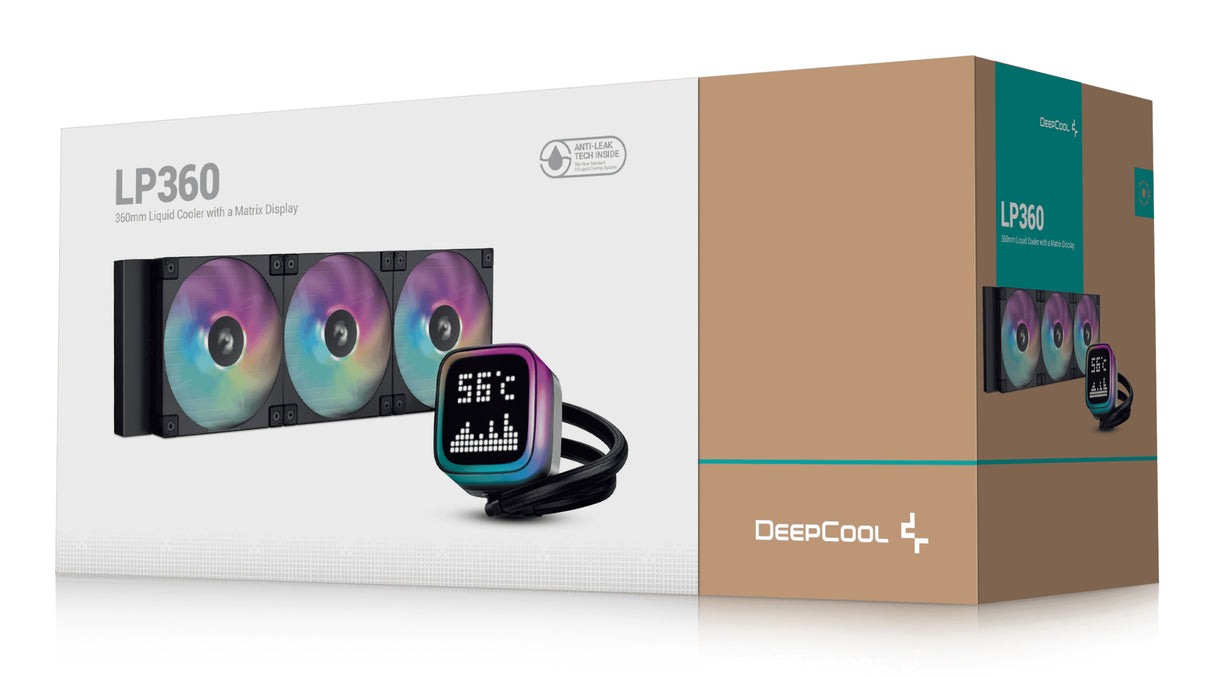 DeepCool LP360 sistemas de refrigeración para ordenadores Carcasa del ordenador, Procesador 12 mm 72,04 cfm 3,48 mmH2O