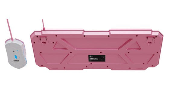 Xtech XTK-540S teclado Ratón incluido Juego USB QWERTY Español Rosa, Alámbrico, Interruptor de membrana, LED