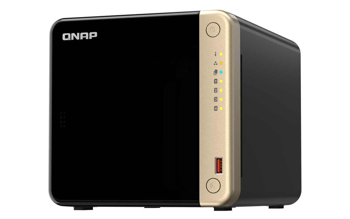 QNAP TS-464 Servidores NAS y de almacenamiento No 0 TB Intel® Celeron®