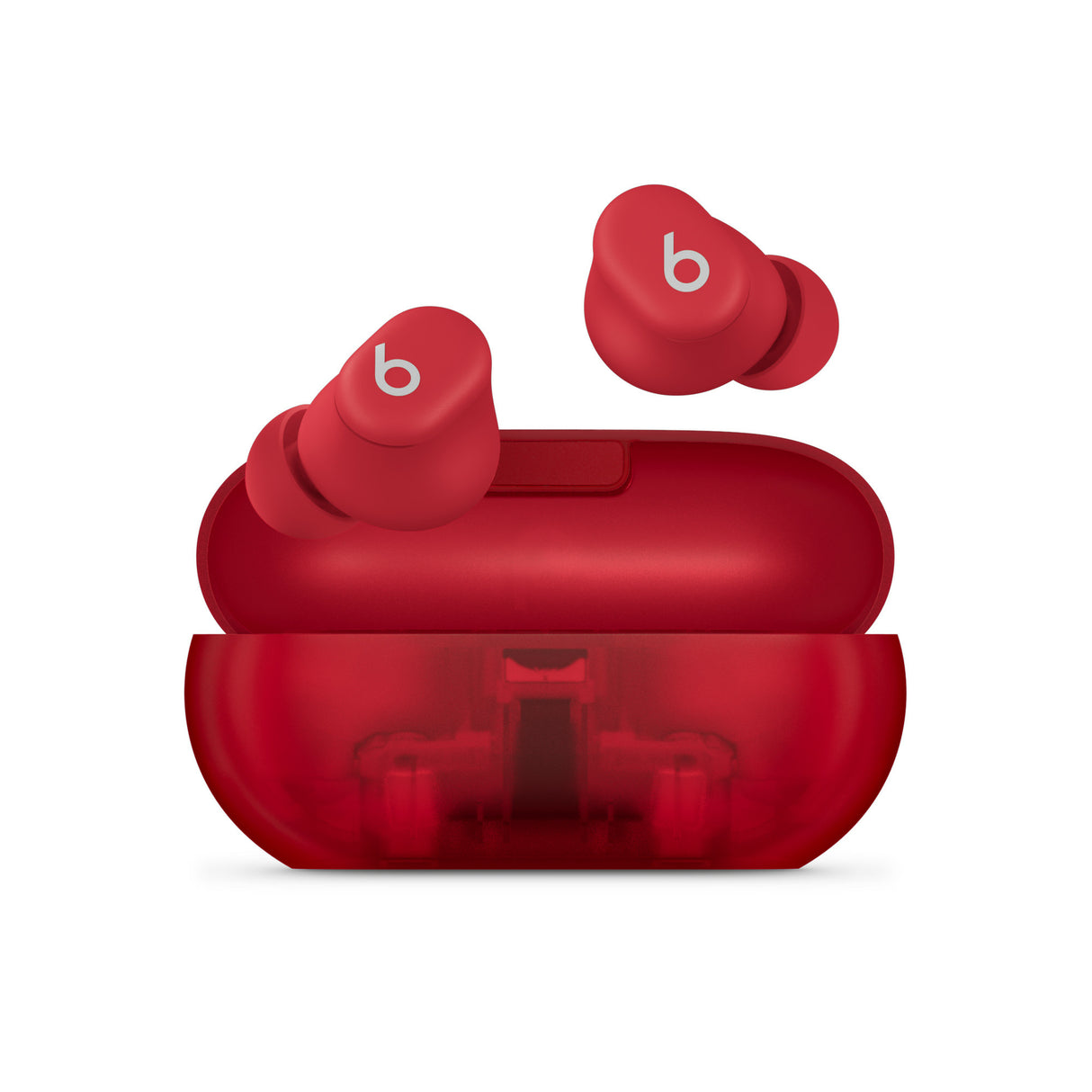 Apple Beats Solo Buds Auriculares True Wireless Stereo (TWS) Intra auditivo Llamadas/Música Bluetooth Rojo, Transparente