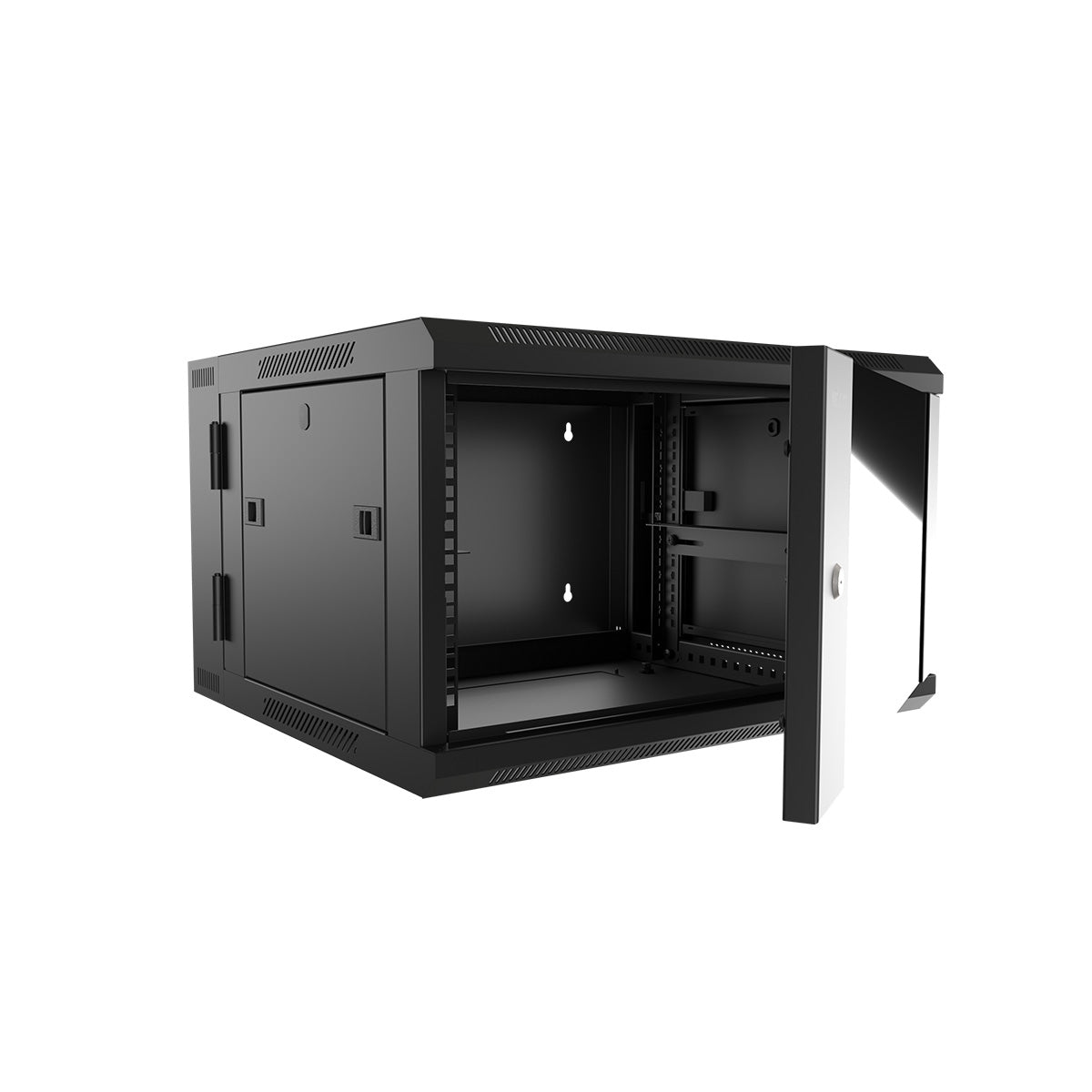 Nexxt Solutions - Rack armario - instalable en pared - RAL 9005, negro barniz - 9U - 19"