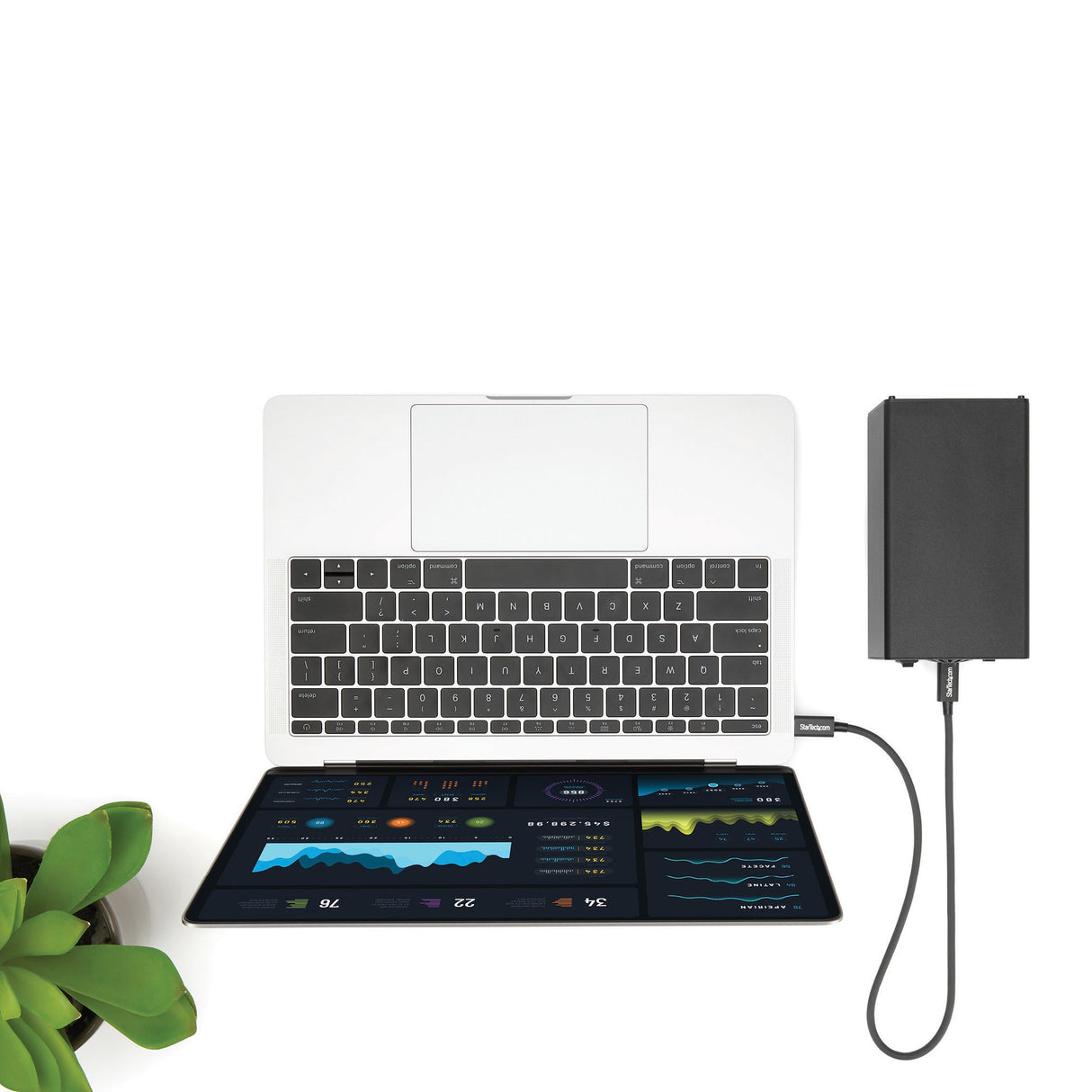 StarTech.com Cable Thunderbolt 3 Pasivo de 50cm - 40Gbps - PD 100W - Vídeo 4K/5K - Cable Thunderbolt - Certificado Thunderbolt - Compatible con USB4 / Modo Alt DP - Thunderbolt 4 - USB 3.2 - USB-C Cable Masculino Masculino 0,5 m 40 Gbit/s