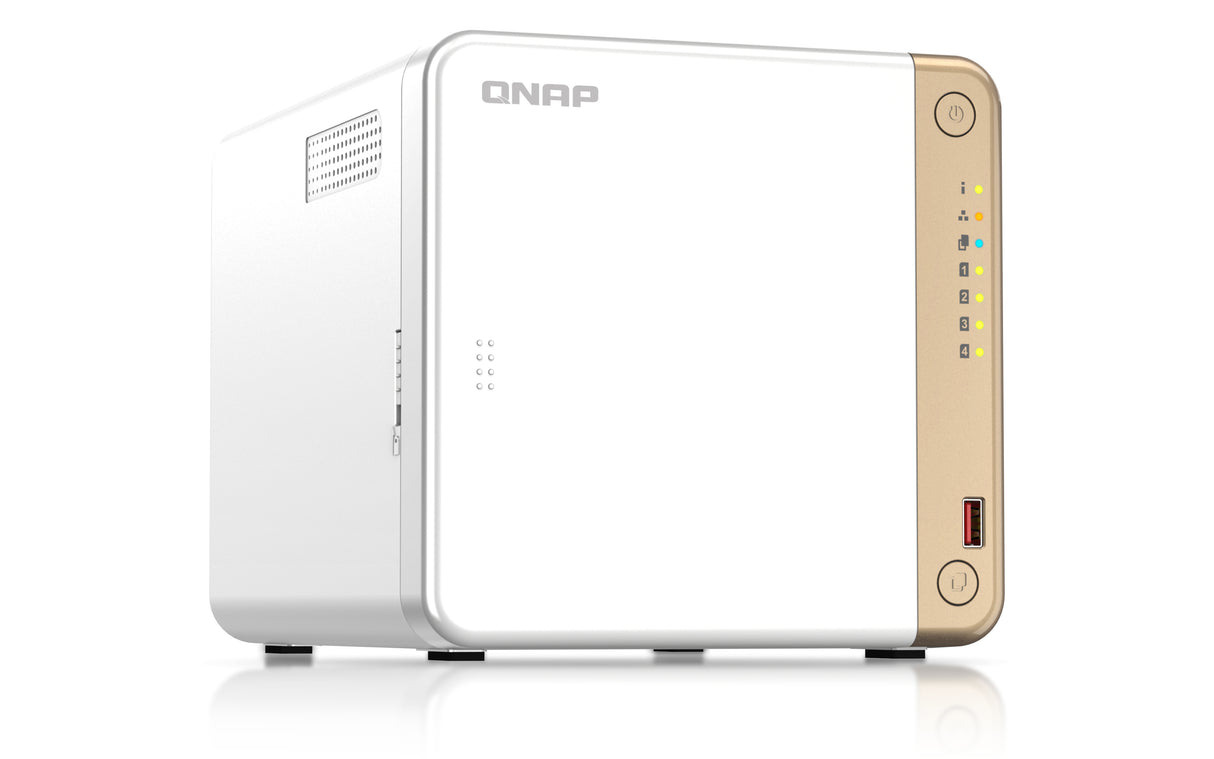 QNAP TS-462-4G Servidor 0 GB Serial ATA III 3.5,M.2,2.5 cm (3.5,M.2,2.5") 2