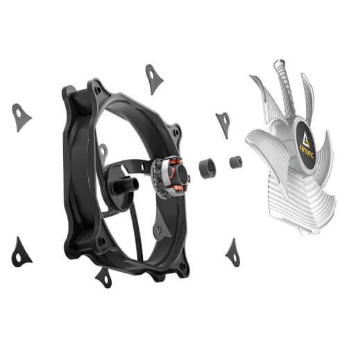 Antec F12 Racing ARGB Gabinete de la computadora Ventilador 12 cm Negro, 500 RPM, 1500 RPM