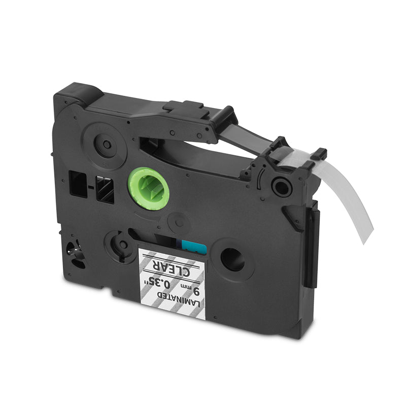 Qian QZe-121 cinta para impresora de etiquetas Negro sobre transparente TZe, P-Touch labelers that print on 9mm TZe labe