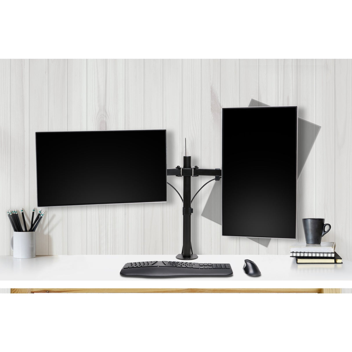 Kensington Brazo extensible SmartFit Ergo para dos monitores Monitor Negro
